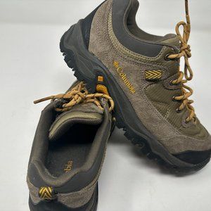 Columbia Sz 8.5 Men Birkie Athletic Trail Hiking Ankle Shoe Suede Brown YM6390-2